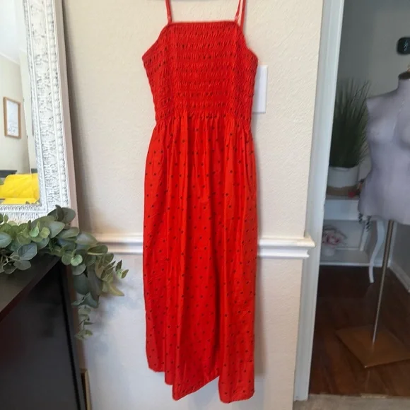 Red and black polka dot universal threads sleeveless medium - Picture 10 of 14